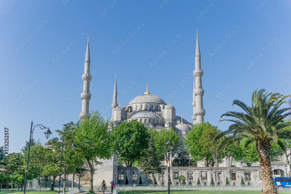 The Blue Mosque in Istanbul, Turkey on summer day