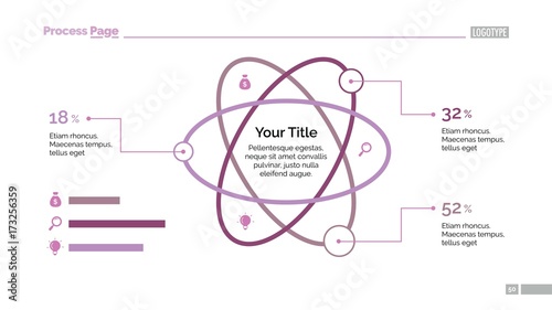 Atom Percentage Chart Slide Template