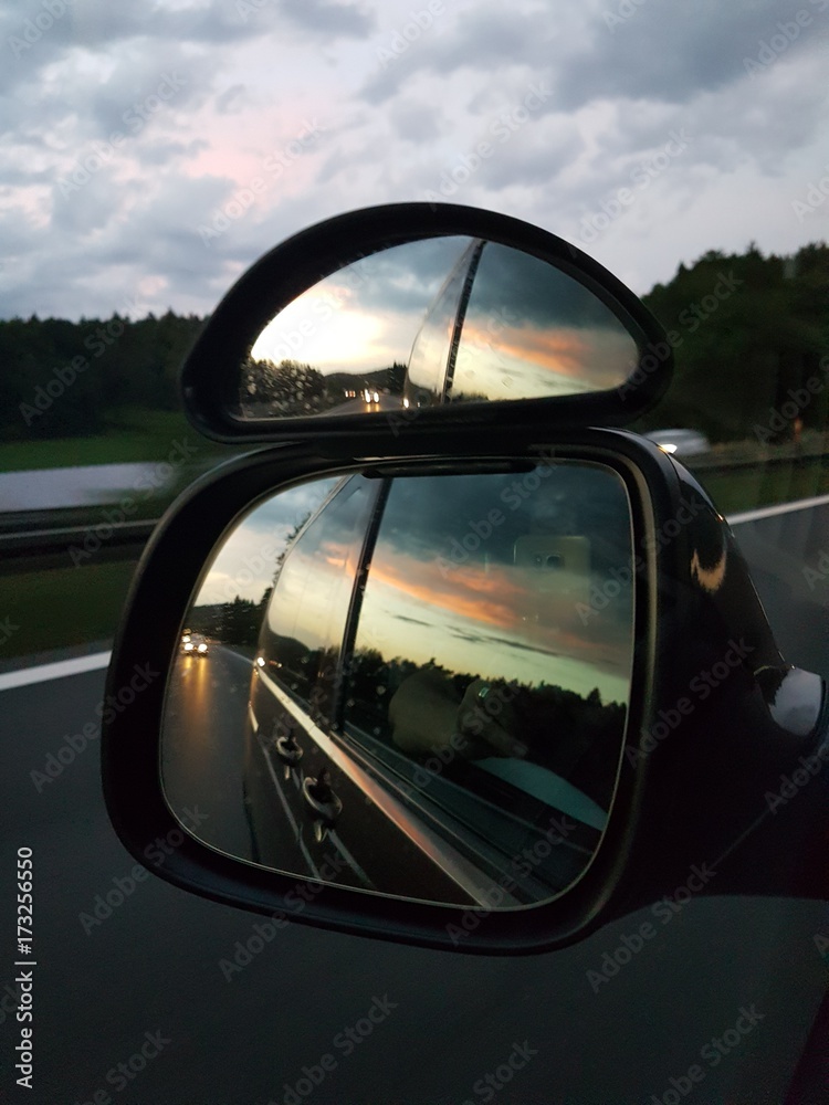 Wing mirror view