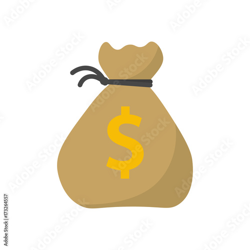 Money bag vector icon