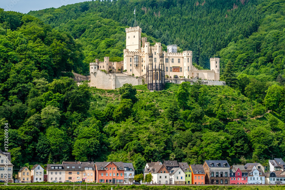 Stolzenfels Castle at Rhine Valley near Koblenz, Germany.