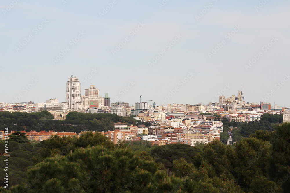 Madrid panorama, Spain 