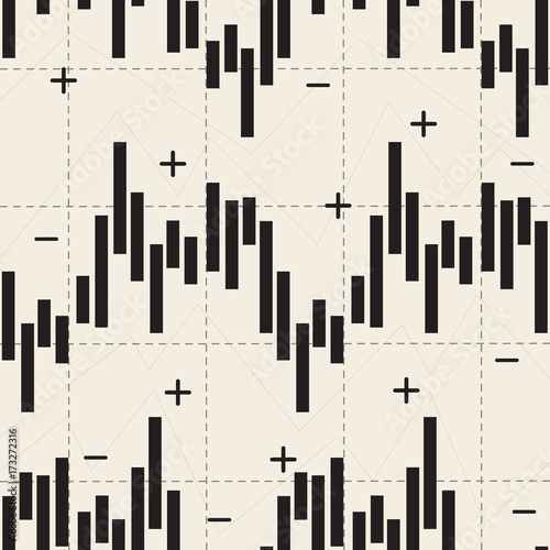 monochrome abstract stock market investment chart with arrow up and down pattern background