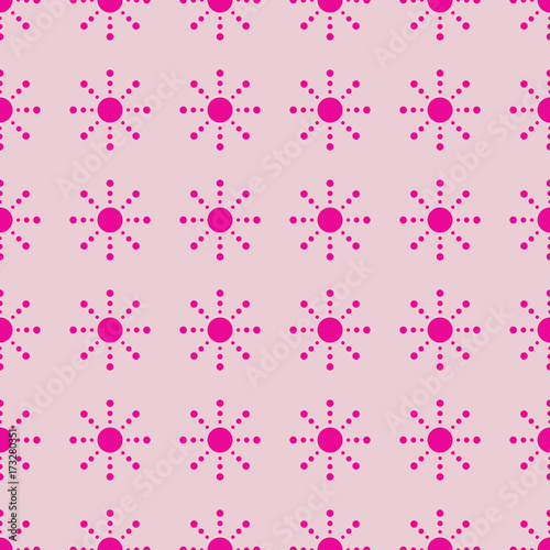 Sun vector illustration on a seamless pattern background