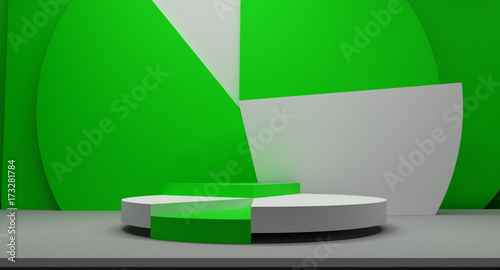 podium 3d rendering