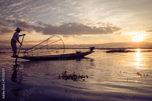 Einbein-Fischer am Inle-See, Myanmar © A. Zeitler