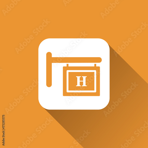 flat hospital icon
