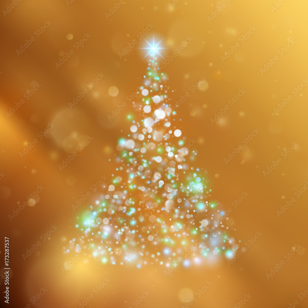 Shiny Christmas Tree. Holiday template. EPS 10 vector Shiny Christmas Tree. Holiday template. EPS 10 vector