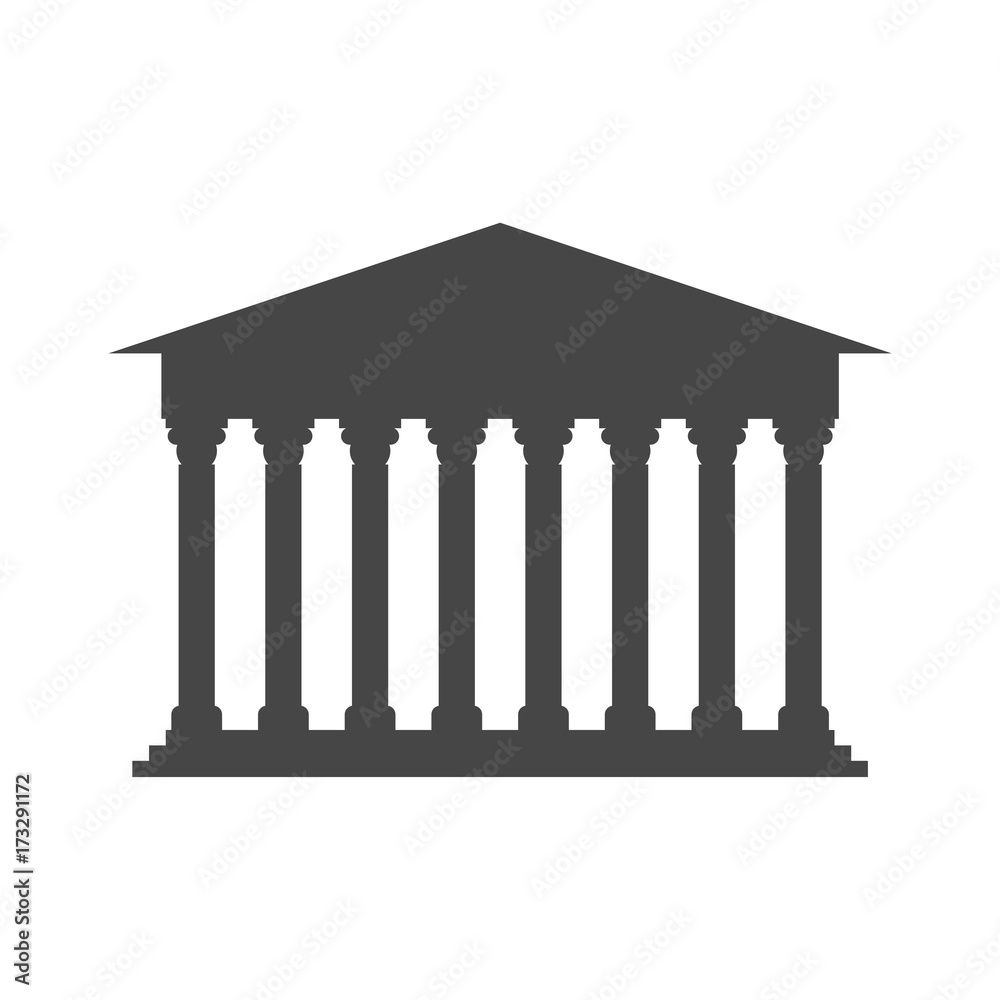 Fototapeta premium Bank building icon