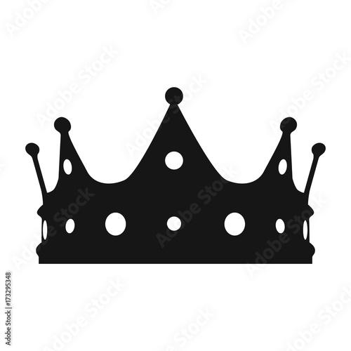 Isolated crown silhouette