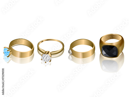 Set of golden rings