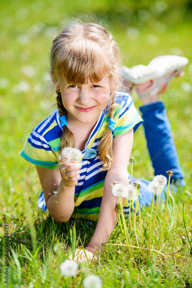 blow on dandelions