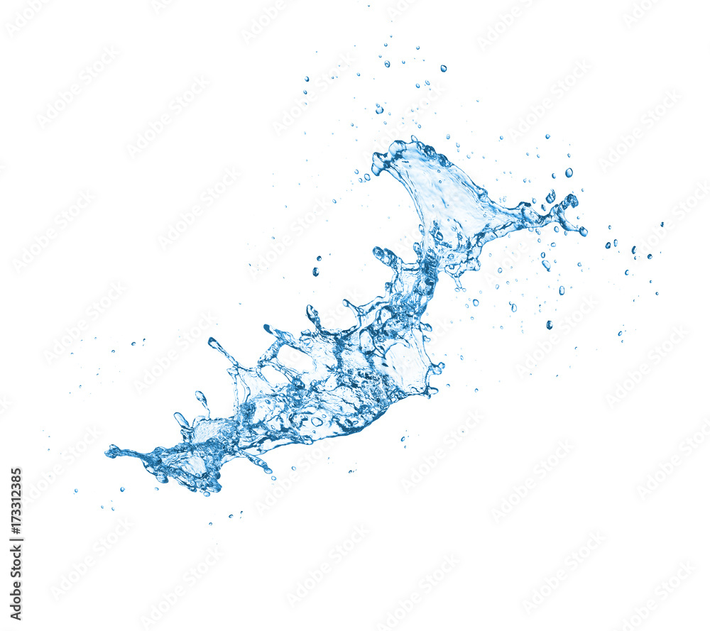 water splash isolated on white water splash isolated on white