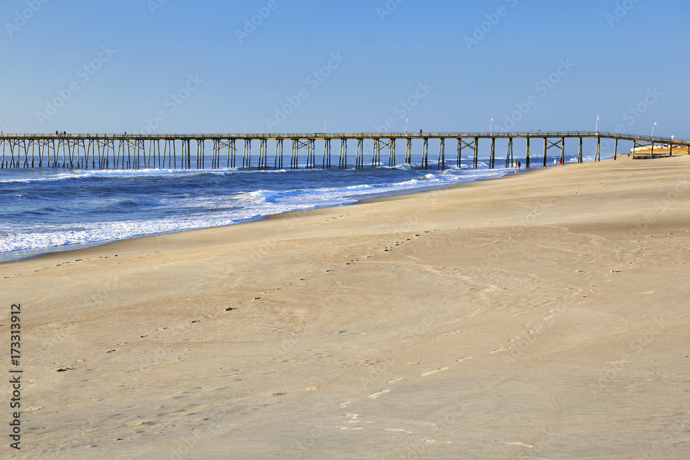 Fishing Pier at Kure Beach, North Carolina Fishing Pier at Kure Beach, North Carolina