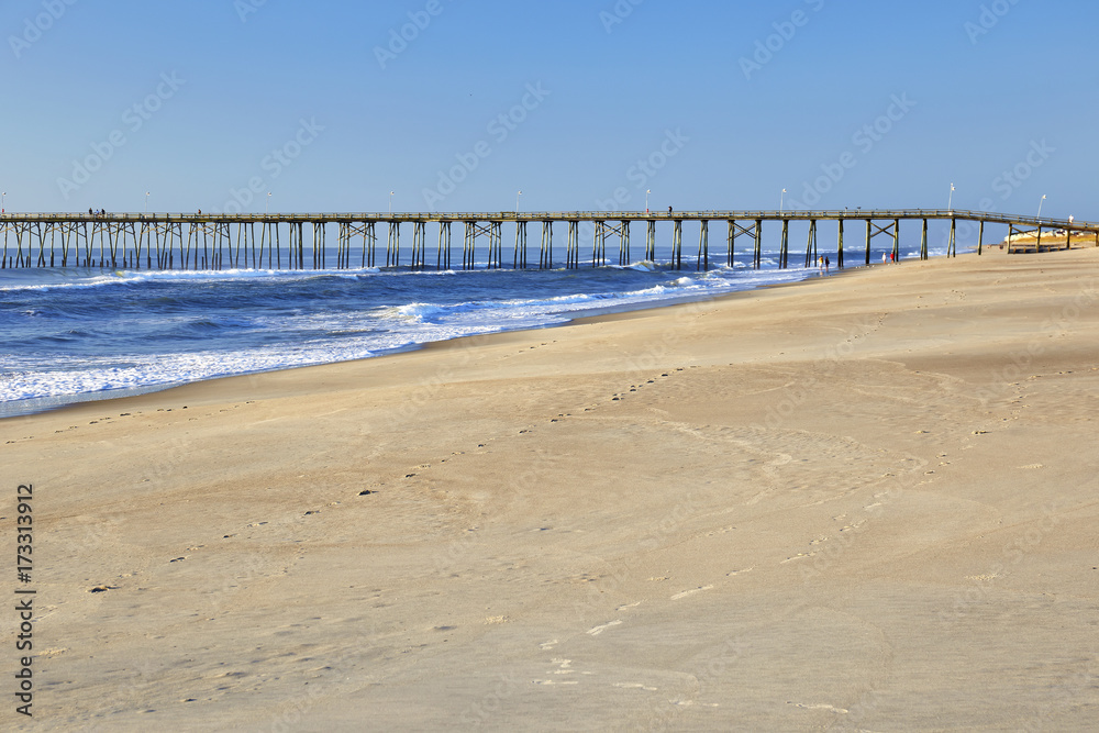 Fishing Pier at Kure Beach, North Carolina