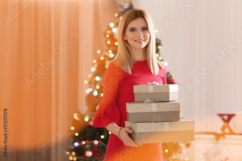 Young beautiful woman with ...