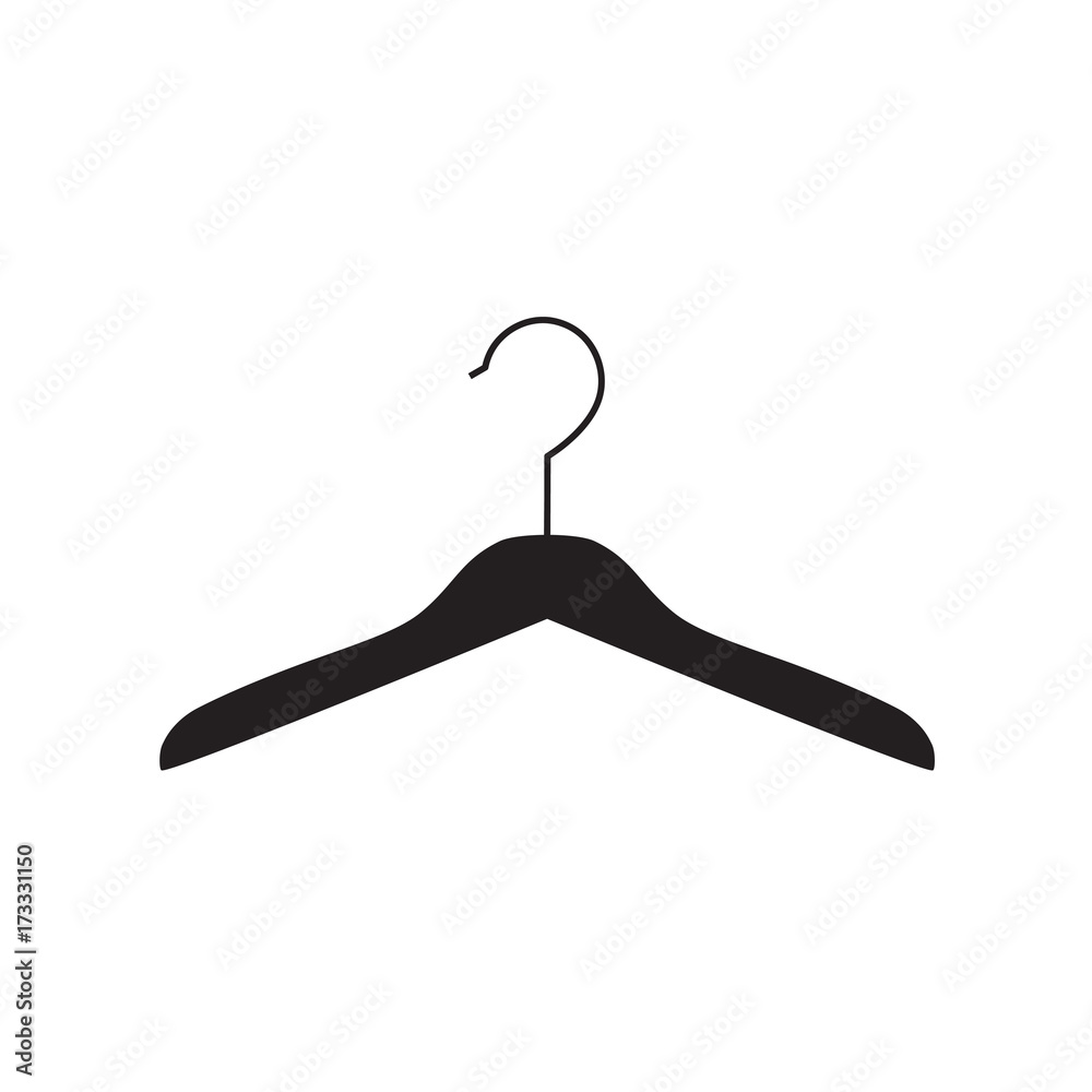 black hanger- vector illustration black hanger- vector illustration