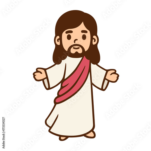 One continuous single drawn line art doodle spirituality Jesus Christ  sermon, prayer .Isolated image of a hand drawn outline on a white  background. Stock Vector | Adobe Stock