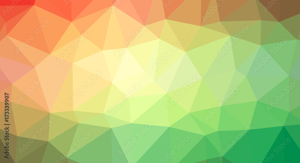 Abstract modern polygonal background based on geometric shapes of triangles of different sizes.