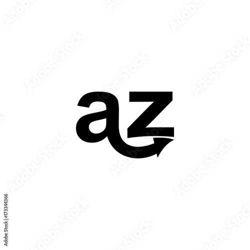 a to z letter logo vector