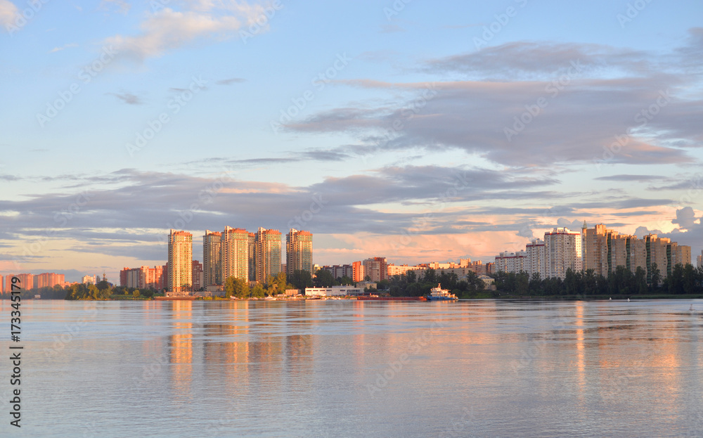 Fototapeta premium View of Neva river, St.Petersburg.