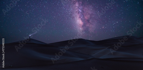Sahara under the Milky Way