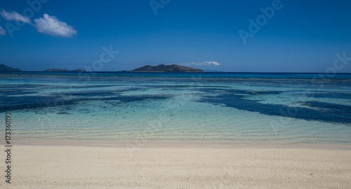 panorama of Mana Island, Fiji