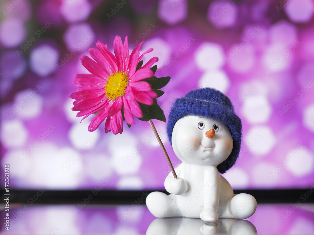Obraz premium snowman_Flower