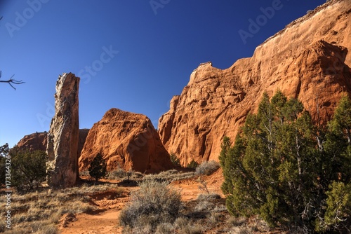 Sandstone Butte and Cliffs at Kodachrome Basin Utah state Park © Larry