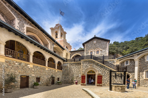 Courtyard in the famous Kykkos monastery