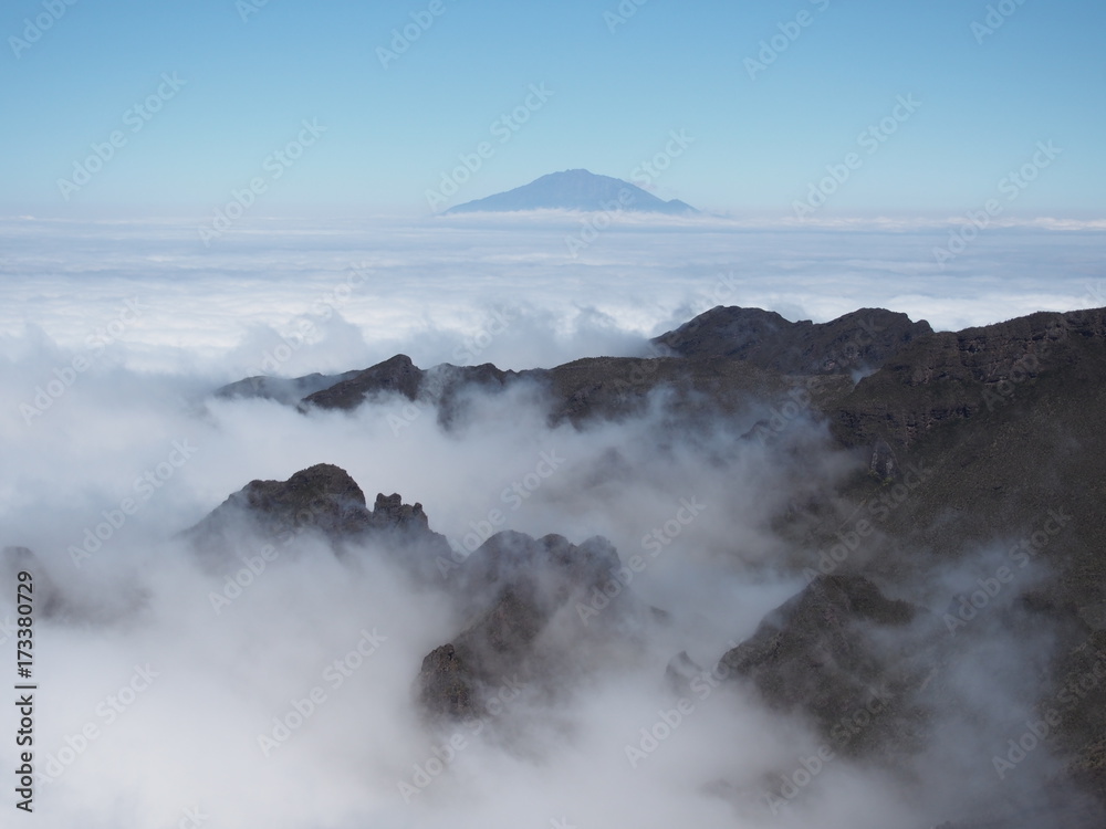 sea clouds from Kilimanjaro, Tanzania, Africa