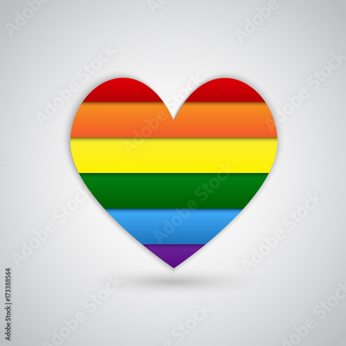 Free Download LGBT Pride Flag Heart Rainbow Pride Symbol - GFXLoad