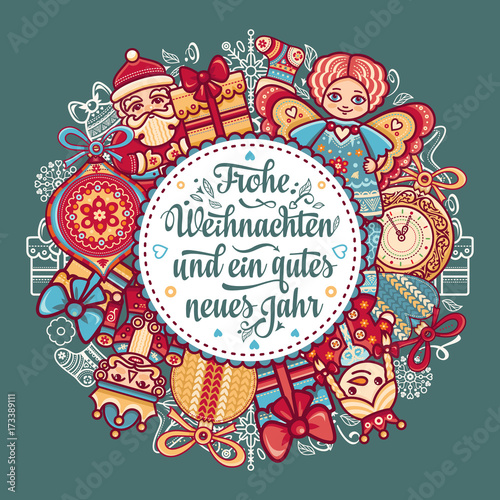 Frohe Weihnacht.  Xmas Congratulations in Germany