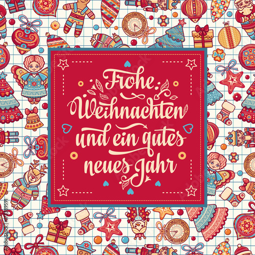Frohe Weihnacht.  Xmas Congratulations in Germany