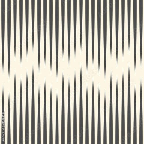 Seamless Vertical Stripe Background. Vector Black and White Texture