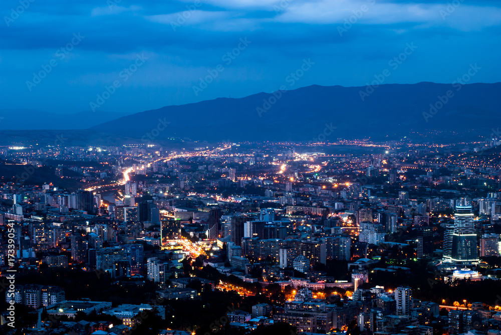 Night city landscape Night city landscape