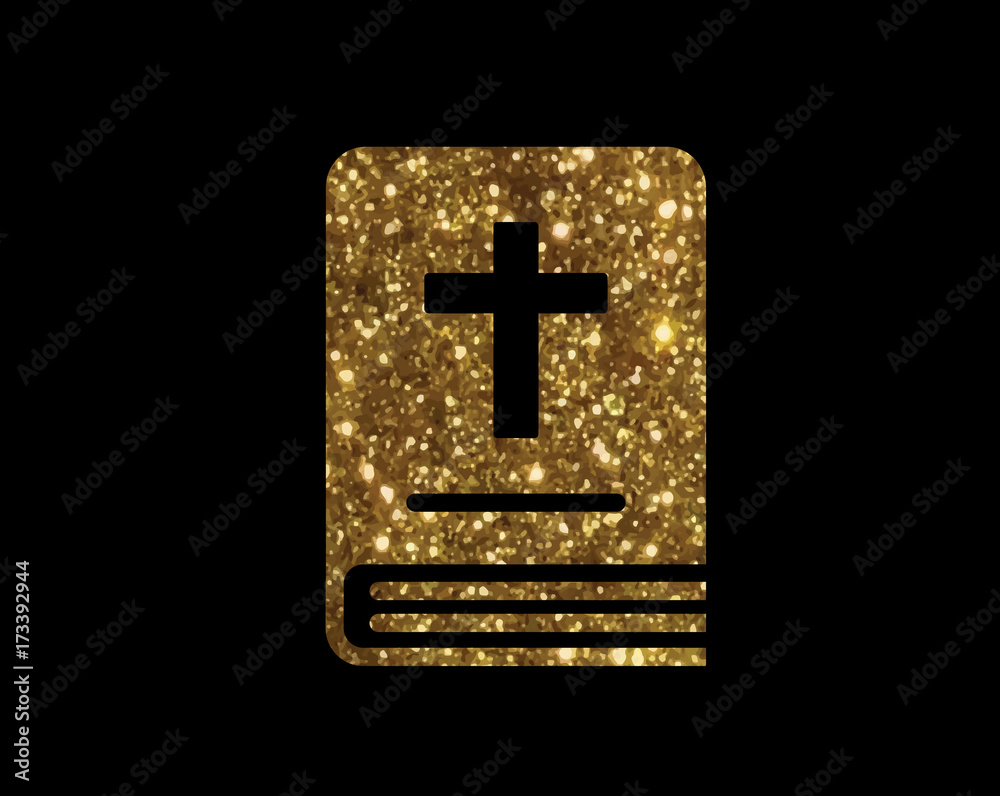 Obraz premium This sparkling illustration of the Bible is perfect for religious themes and spiritual concepts
