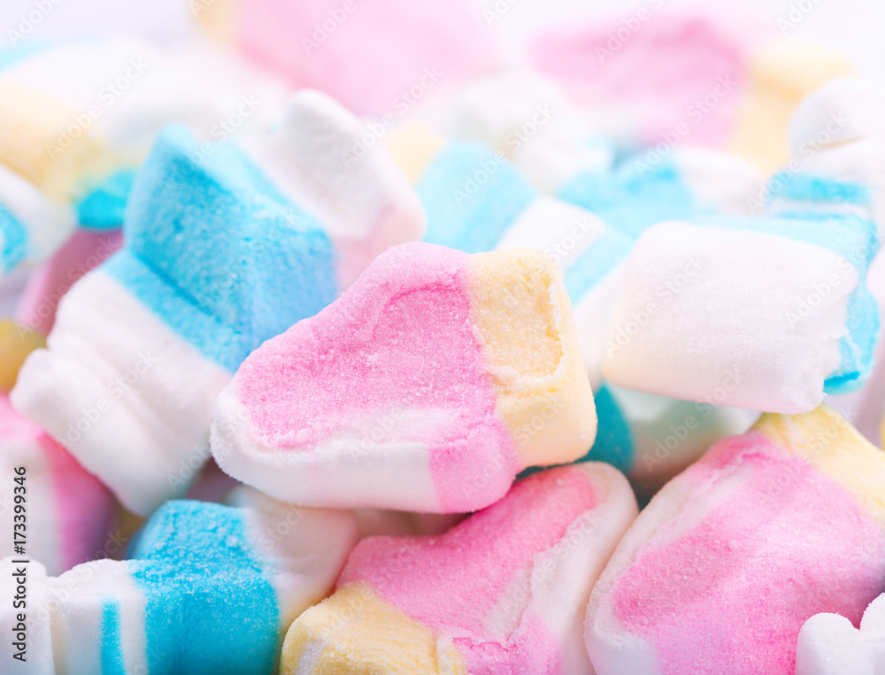 colorful marshmallows as background colorful marshmallows as background