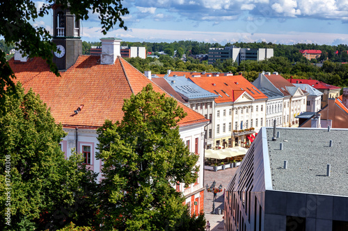 City landscape, street in Tartu, Estonia