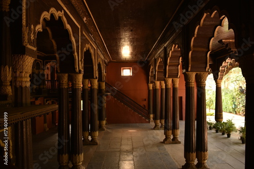 Tipu Sultan`s Summer Palace, in Bangalore, India