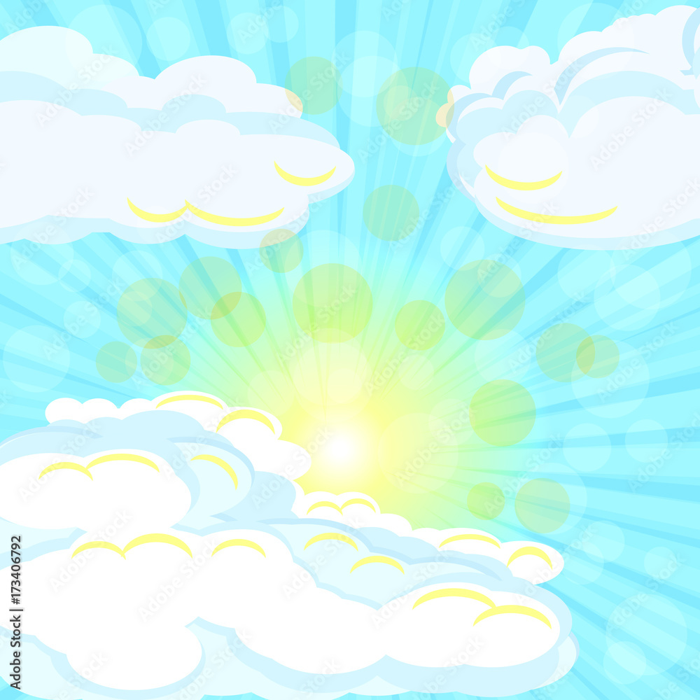 sky with sun2 sky with sun2