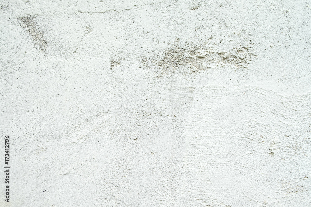Fototapeta premium White paint on crack grunge concrete wall texture background.