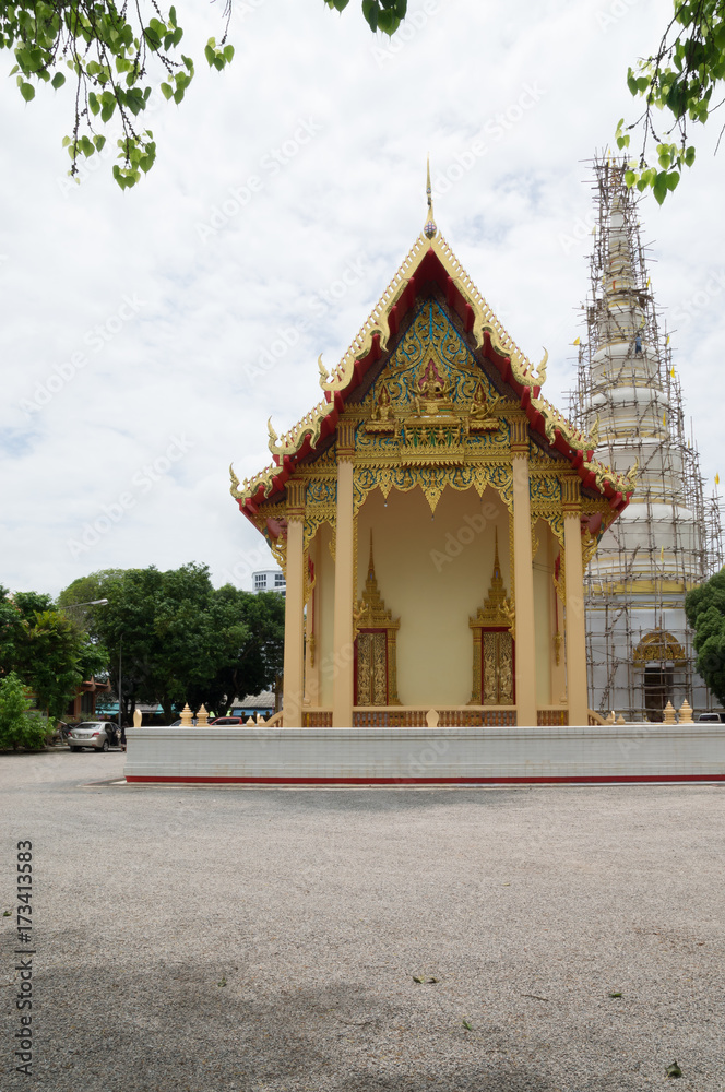 Pagoda under renovation