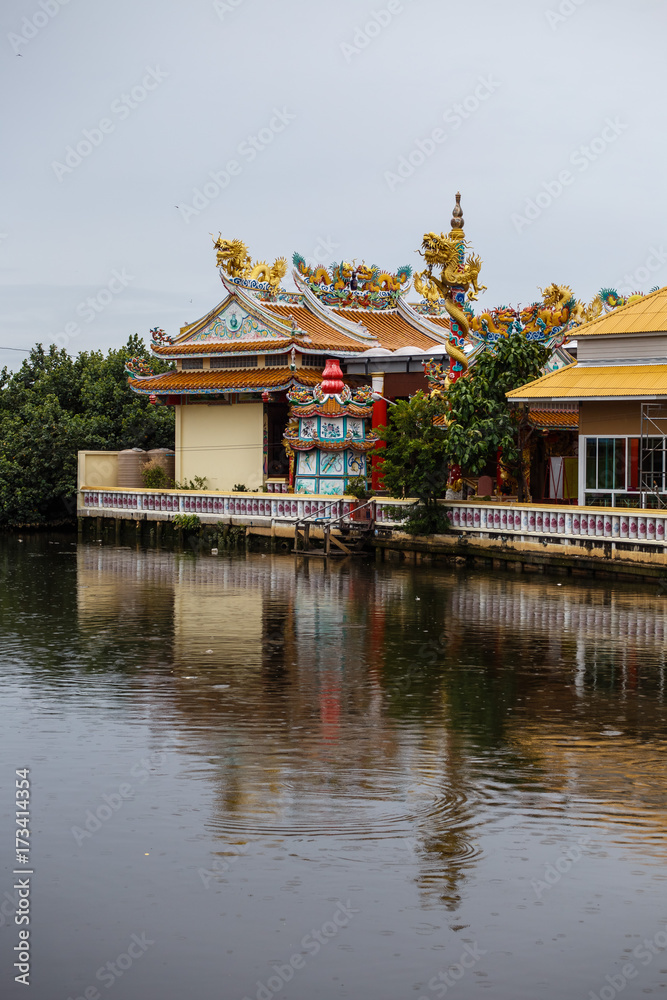 Samut Prakan Thailand: Chinese temple at  Sam Rong