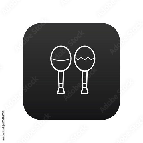 Maracas vector icon