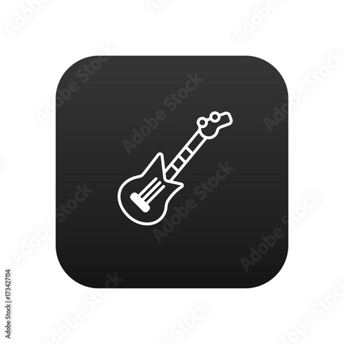 Electro guitar vector icon