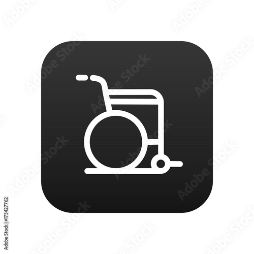 Wheelchair vector icon