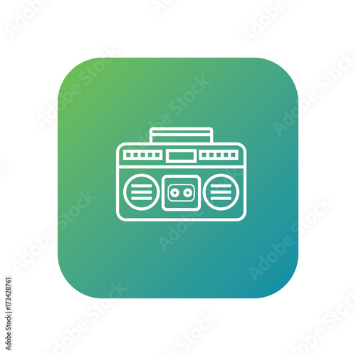 Tape recorder vector icon