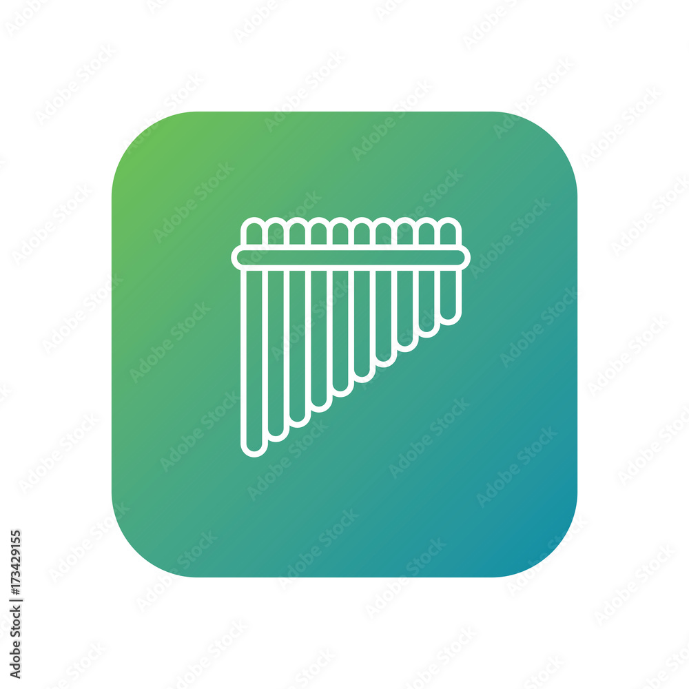 pan flute vector icon pan flute vector icon