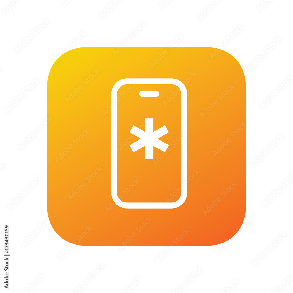Fototapeta premium Medical app vector icon
